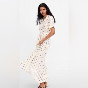 Zara | Long Polkadot Dress